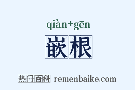 嵌根是什么意思的图片